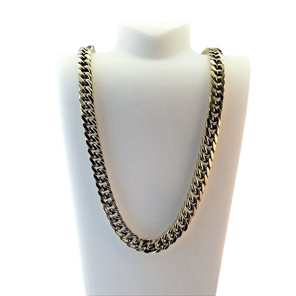 Classics Other - Gentlemen's Classics Heavy 10MM Curb Chain Necklace Gold IP Stainless Steel 24"